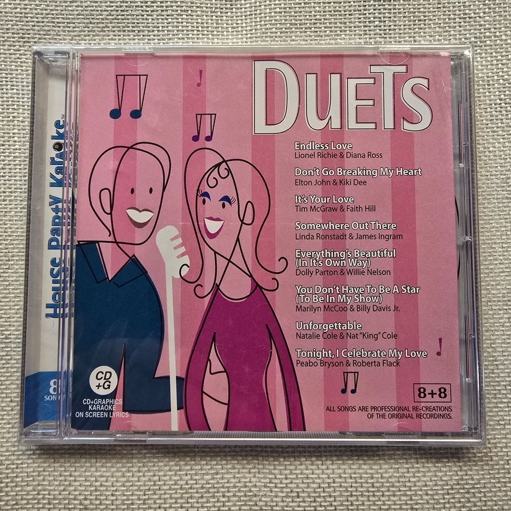 DUETS Karaoke CD+G 2004 House‎ Party Pop Country R&B Vocal Hits NEW SEALED